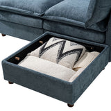Victoria Oversized Modular Power Reclining Sectional Sofa with Hidden Storage