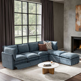 Victoria Oversized Modular Power Reclining Sectional Sofa with Hidden Storage