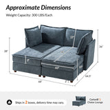 Diego Modern Modular 6-Seat Sectional Sofa with Chaise Lounge