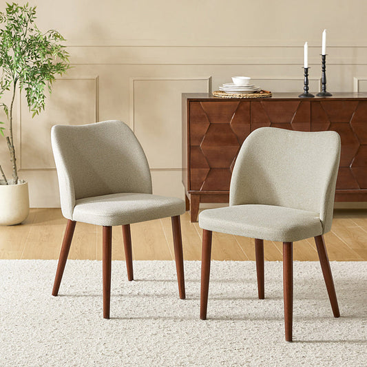 Diana Mid-Century Modern Upholstered Dining Chair,Upholstered Side Chairs，Set of 2 (Optional Types)