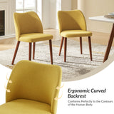 Diana Mid-Century Modern Upholstered Dining Chair,Upholstered Side Chairs，Set of 2 (Optional Types)
