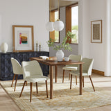 Diana Mid-Century Modern Upholstered Dining Chair,Upholstered Side Chairs，Set of 2 (Optional Types)