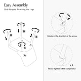Zara Dining Chair with Curved Backrest, Natural Wood Legs & Comfortable Cushion,Set of 2