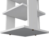TUHOME Odesto 48.7-Inch Vertical Shoe Rack with Eight Tiers for Organized Footwear Storage, Slim Space-Saving Tower for Entryways, Bedrooms or Living Rooms, Compact Standalone or Stackable Solution for Daily Shoe Organization