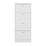 Inola 4 Door Shoe Rack Cabinet for Entryway and Home Storage, Space-Saving Shoe Organizer with Enclosed Design, Modern Style for Hallway or Bedroom Use