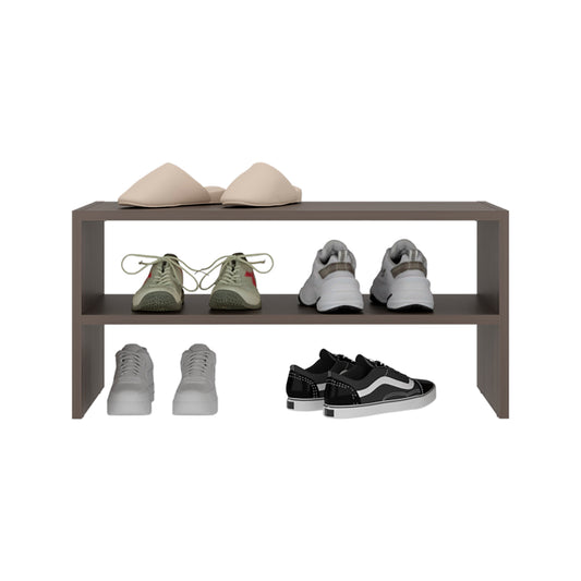 TUHOME Silpa Small Shoe Rack with Three Open Shelves and Compact Modern Design, Space-Saving Footwear Organizer for Entryways, Closets or Narrow Living Spaces, Functional Storage Solution for Everyday Shoes and Accessories