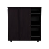 Houck Shoe Rack with 3 Side Tiers, Compact Storage for Shoes, Boots, and Accessories Organizer