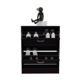 Inola Two-Door Shoe Rack Cabinet with Adjustable Shelves, Modern Footwear Storage Organizer for Entryways, Bedrooms, or Closets, Compact Design for Efficient Shoe Organization