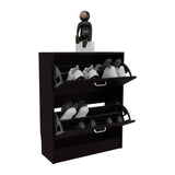 Inola Two-Door Shoe Rack Cabinet with Adjustable Shelves, Modern Footwear Storage Organizer for Entryways, Bedrooms, or Closets, Compact Design for Efficient Shoe Organization