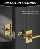 ZR08-097Z Champagne Bronze Door Levers, Heavy-Duty Feel & Modern Minimalist | Privacy, Passage, Dummy