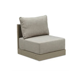 PURPLE LEAF Sanori Beige Patio Conversation Set Modular Sectional Sofa Components