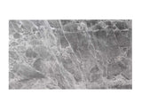 Zermatt 2-Piece Grey Marble Kitchen Island (Island, 2 Counter Stools)