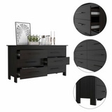 Dresser Hms 6 Drawer Double, Four Legs, Superior Top