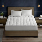 Overfilled Down Alternative Mattress Pad, White