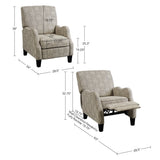 Eclectic Saules Push Back Recliner Lounge Chair *