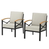 Patio Chairs with Cushions, Rust-Proof & All-Weather