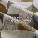 Wholesale Geometric Jacquard Oversized Duvet Style Comforter Set, Gold