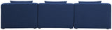 Cube - Linen Modular 3 Seat Armless Sofa