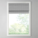 Basketweave Room Darkening Cordless Roman Shade, Grey