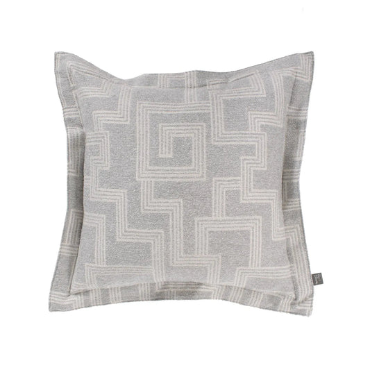 Indoor/Outdoor Puff Ottoman Cover & Cushion Syros Fog