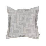 Indoor/Outdoor Puff Scroll Ottoman Syros Fog Cover Only