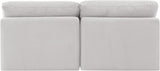 Indulge - Velvet 2 Seat Modular Armless Sofa
