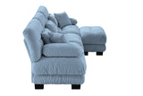 CLOUDIES 134" 3 Seater Sofa with 1 Ottoman