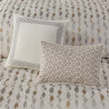 Matallic Circ Comforter/Duvet Cover Set W Removable Insert