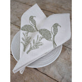 French Home Set of 4 Sugarbird Napkins - Sage