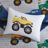 Trucks Monster Kids Coverlet Set [Antimicrobial]