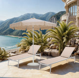 Amalfi - Patio Umbrella - White Base / White Pole