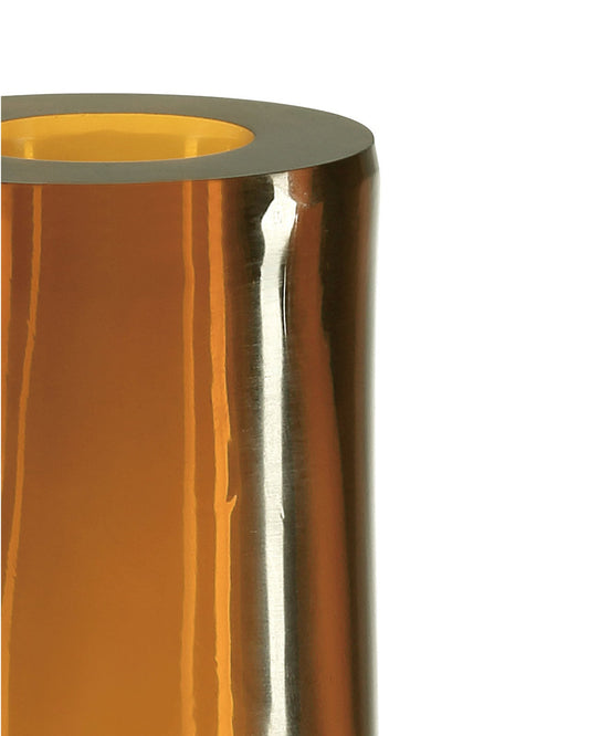 Amber & Gold Peking Long Neck Vase