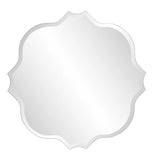 Frameless Scalloped Mirror Large