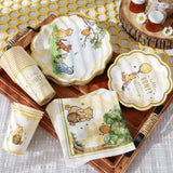 Honey Bear Party Tableware Set for 16 Guests