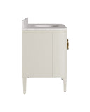 Briallen 36" White Vanity with Oval Undermount Sink