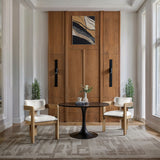 Sacha - Linen Dining Chair With Natural Base (Set of 2)