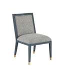 Santos Vintage Navy Side Chair, Barrett Dusk