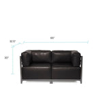 Axis 2pc Sectional Avanti Black Titanium Frame