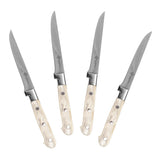 Au Nain Set of 4  Pearlized Champagne Steak Knives