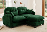NUVIA 74" Loveseat with 1 Ottoman