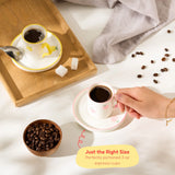 Kook Hand-Painted Porcelain Espresso Set, 4-Piece