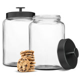 Kook 4 Qt Glass Pantry Canisters, Set of 2