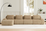 LAURENT 146" 4-Seater Sofa with 1 Ottoman