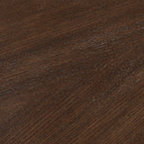 Mid-Century Round Wood Coffee Table, Brown