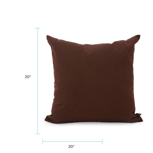 20 x 20 Pillow Seascape Chocolate