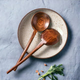 Long Handle Wooden Japanese Soup Spoon