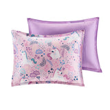 Unicorn 5PC Comforter or Duvet Cover or Coverlet Set, Pink