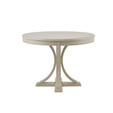 Antique Cream Framhouse Round Dining Table Seats 4 *
