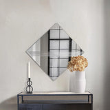 Adoree V Grooved Square Mirror