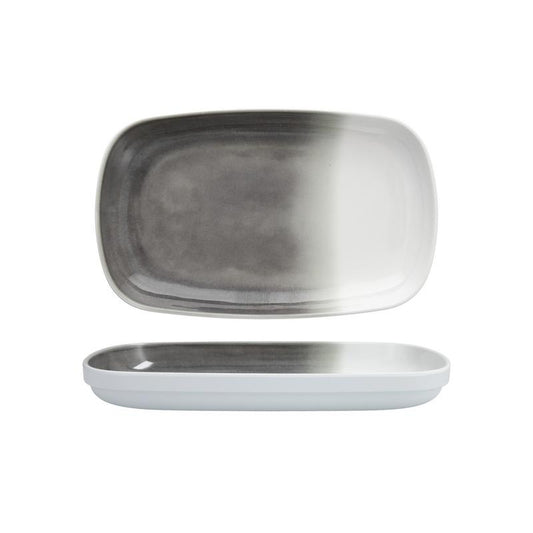 La Cote Outdoor Mistral Gray Rectangular Platter 11x7”